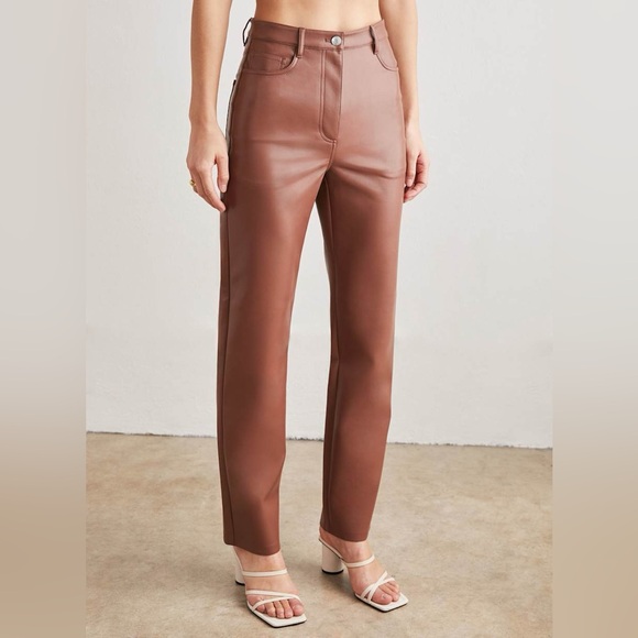RARE FIND ✨ NWT Wilfred The Melina Slim (Skinny) Pant ✨ Size 10 ✨ Patina Brown - Picture 3 of 9